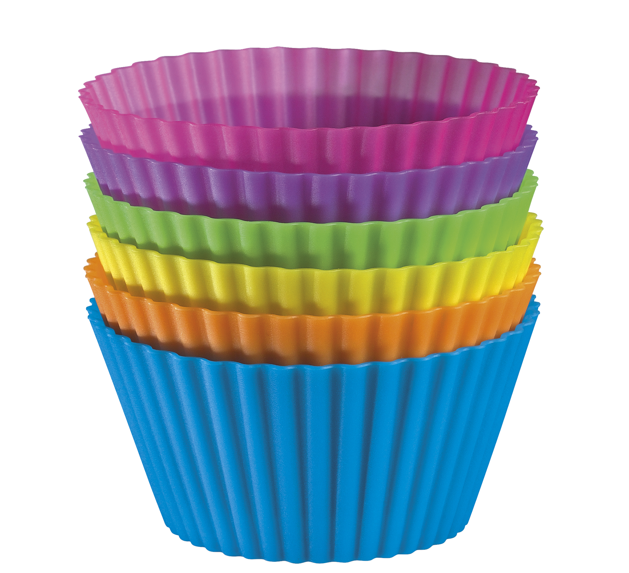 Muffinförmchen 7cm - 6er Set - bunt 