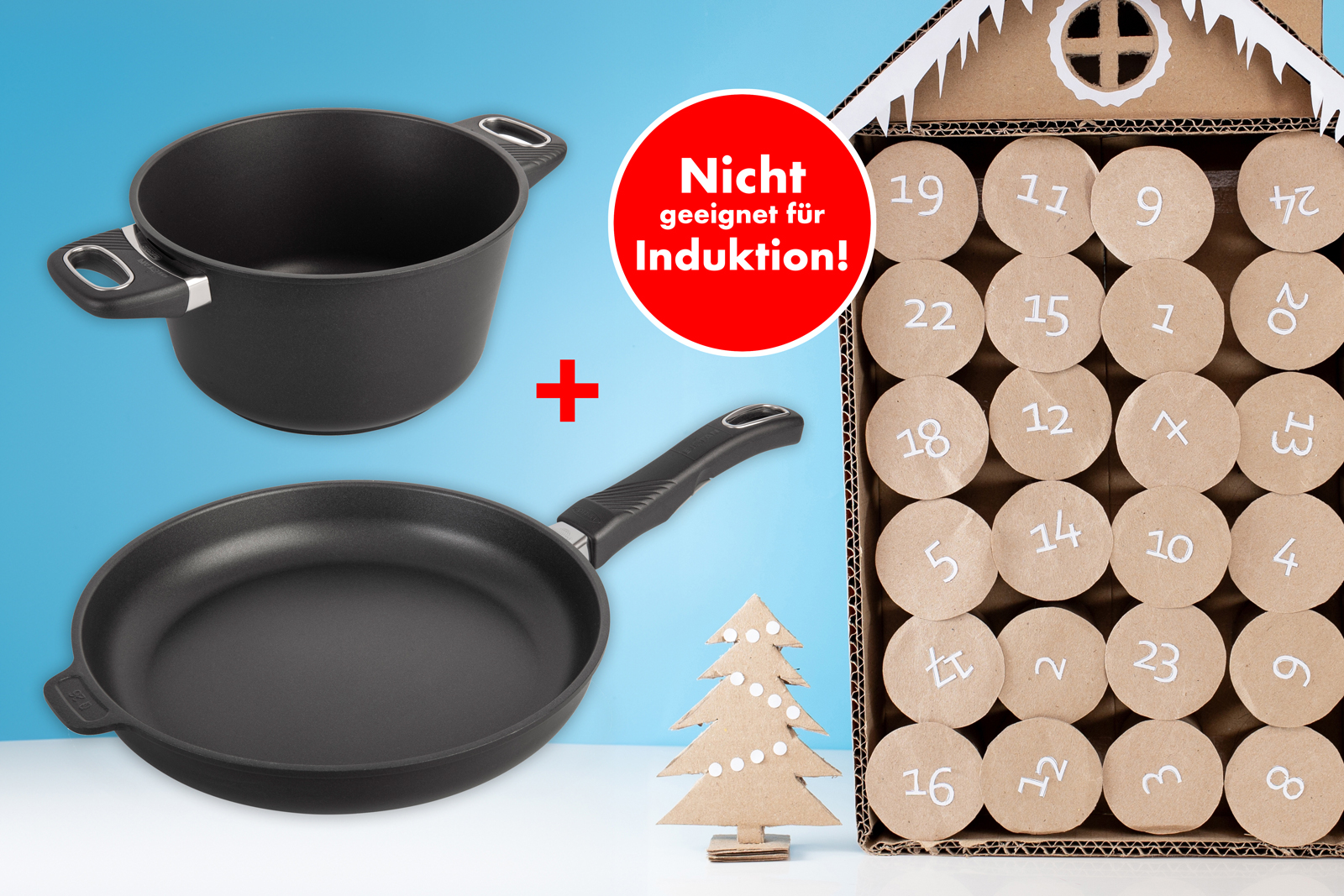 Pfannenset Ceran im Adventskalender 