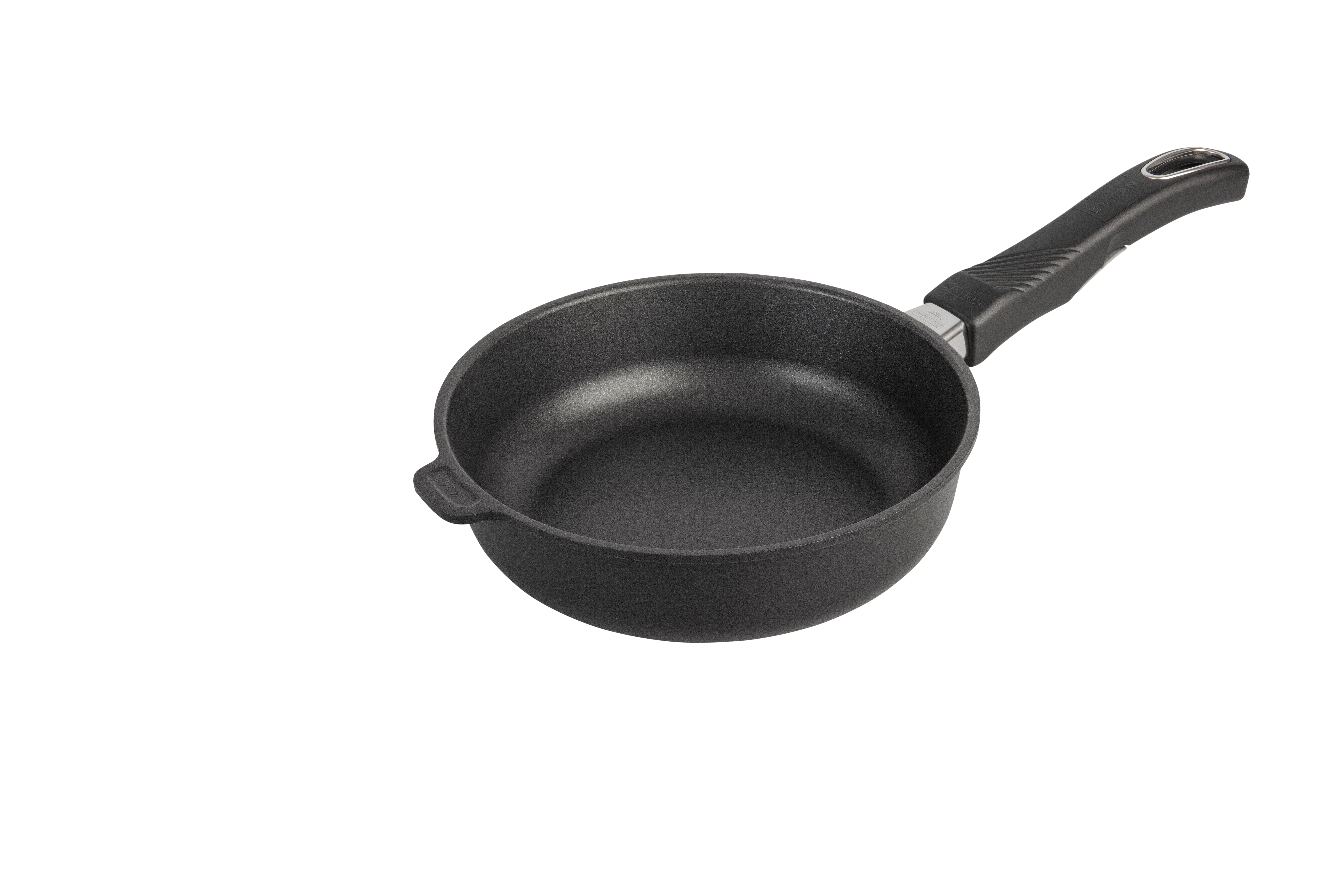 Aluguss Hochrand Bratpfanne, D=20cm, H=7cm, abnehmbarer Griff (Premium)