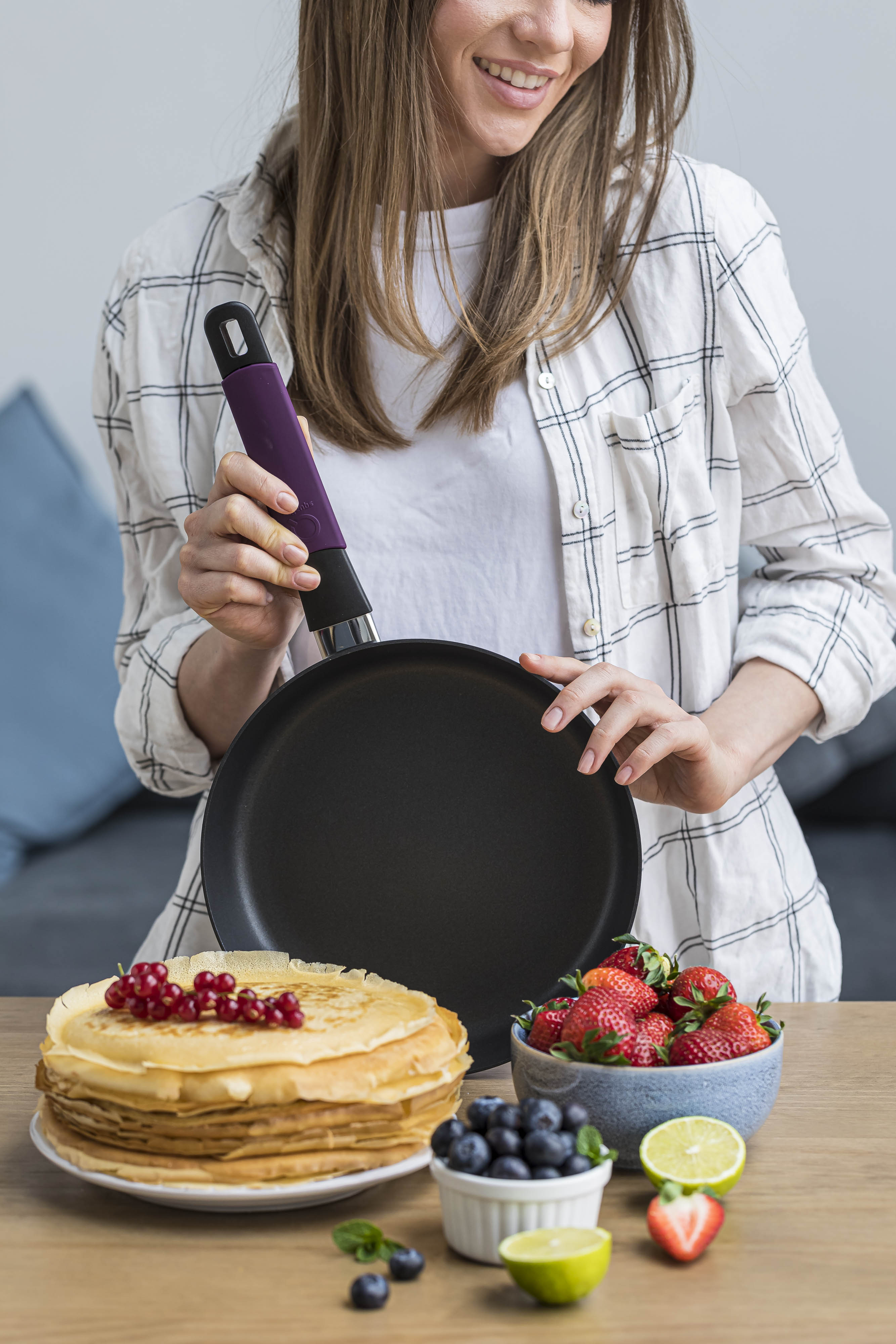 Guss-Bratpfanne, 20cm, 4cm hoch