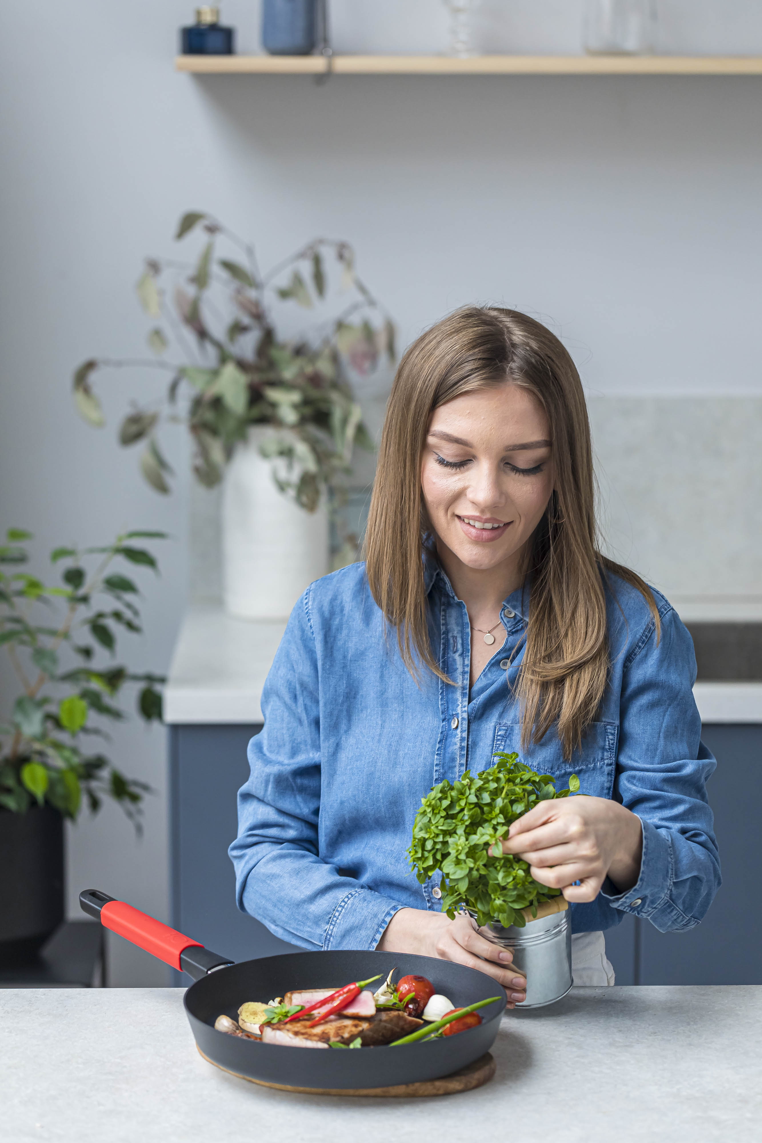 Guss-Bratpfanne, 20cm, 4cm hoch