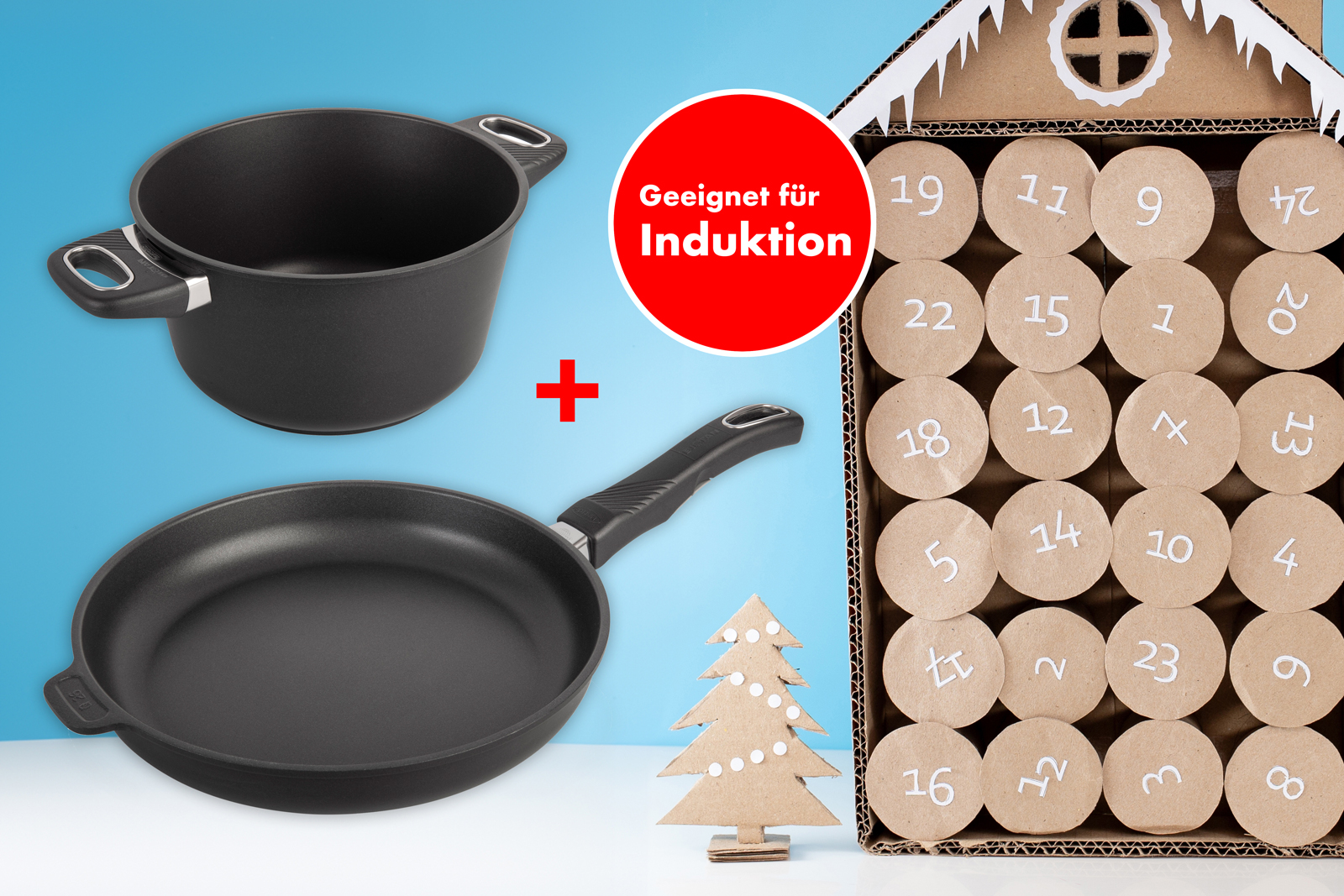 Pfannenset Induktion im Adventskalender 