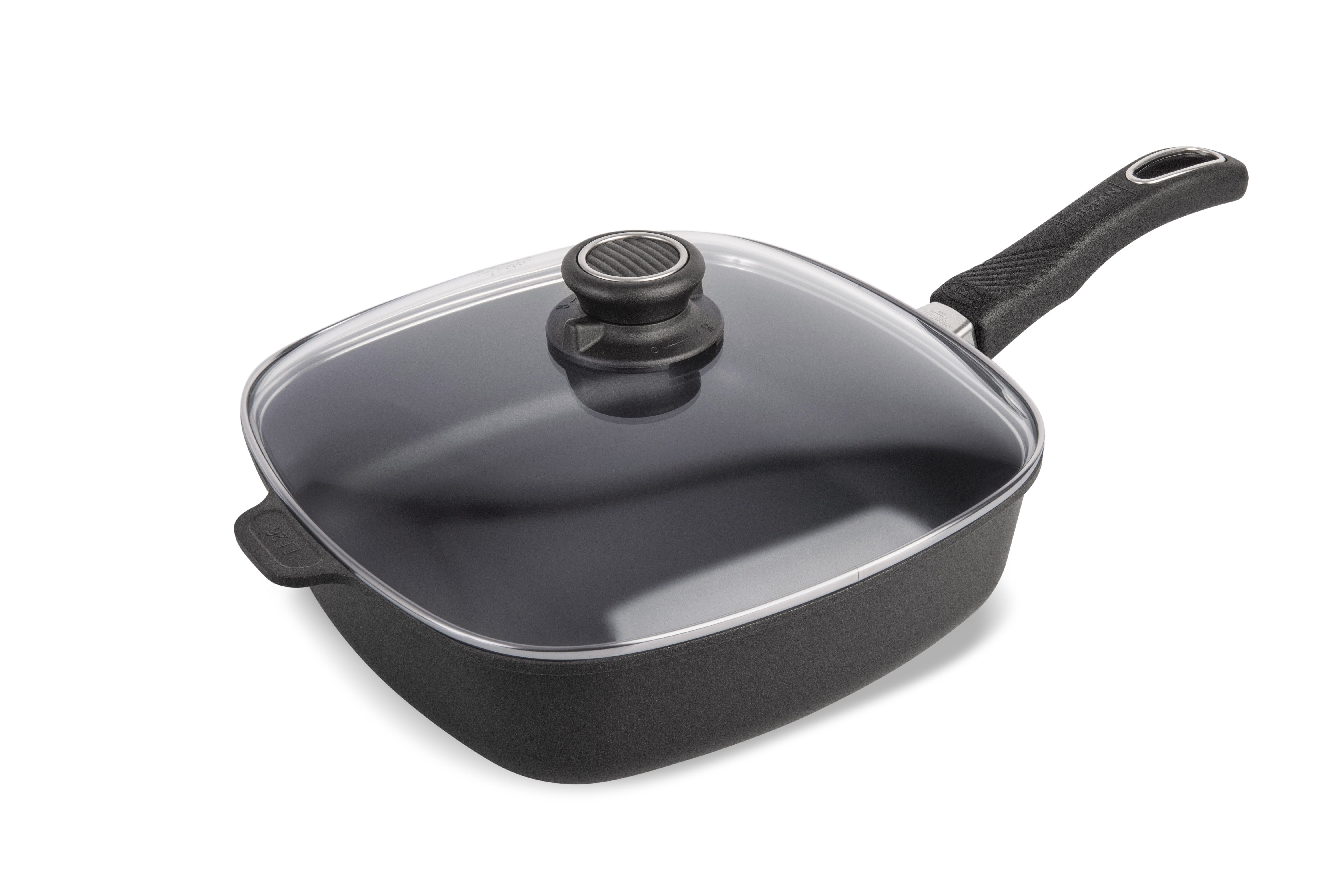 Guss-Stielkasserolle 26 x 26cm