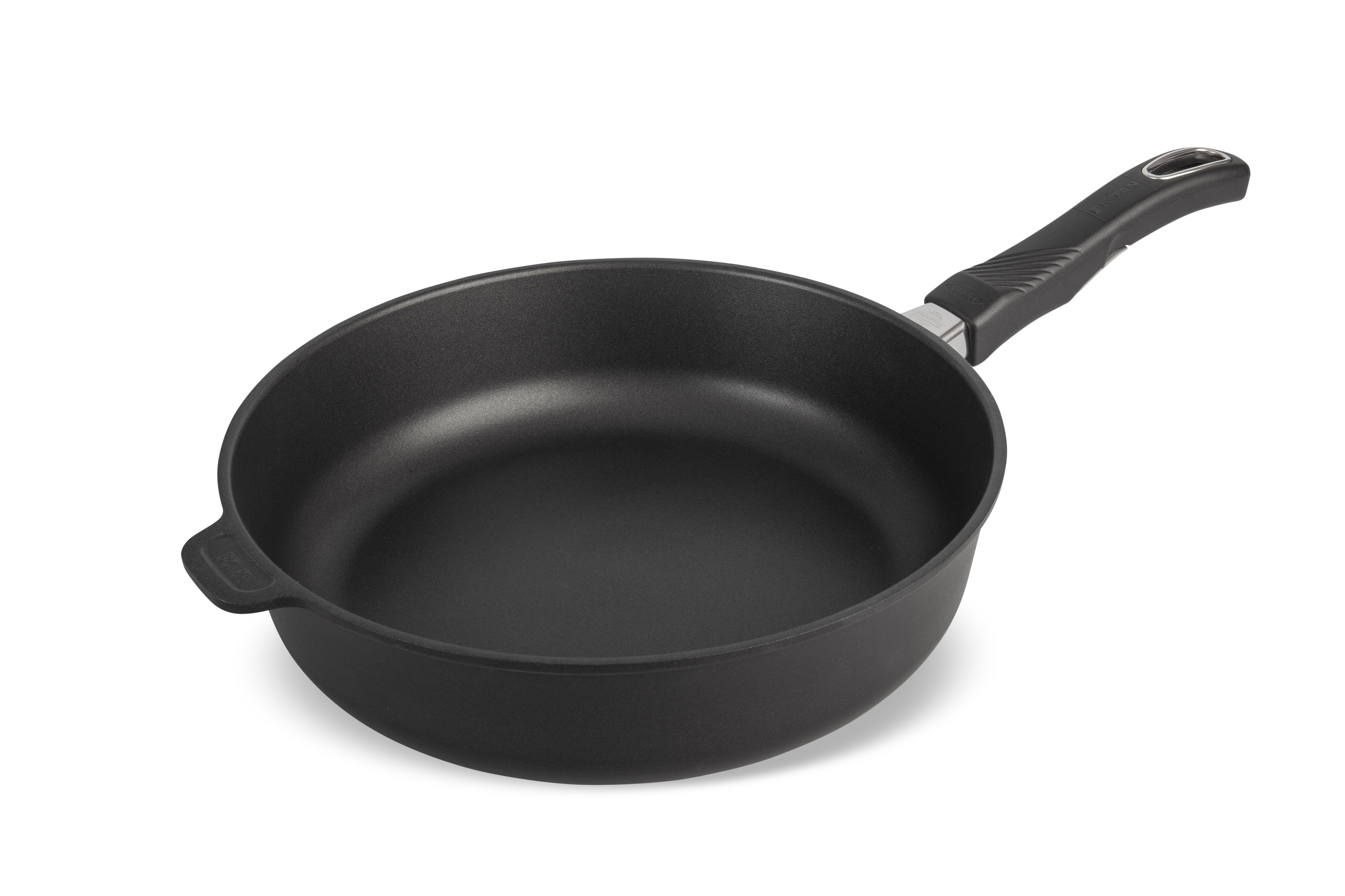 Aluguss Hochrand Bratpfanne, D=28cm, H=7cm, abnehmbarer Griff (Premium)