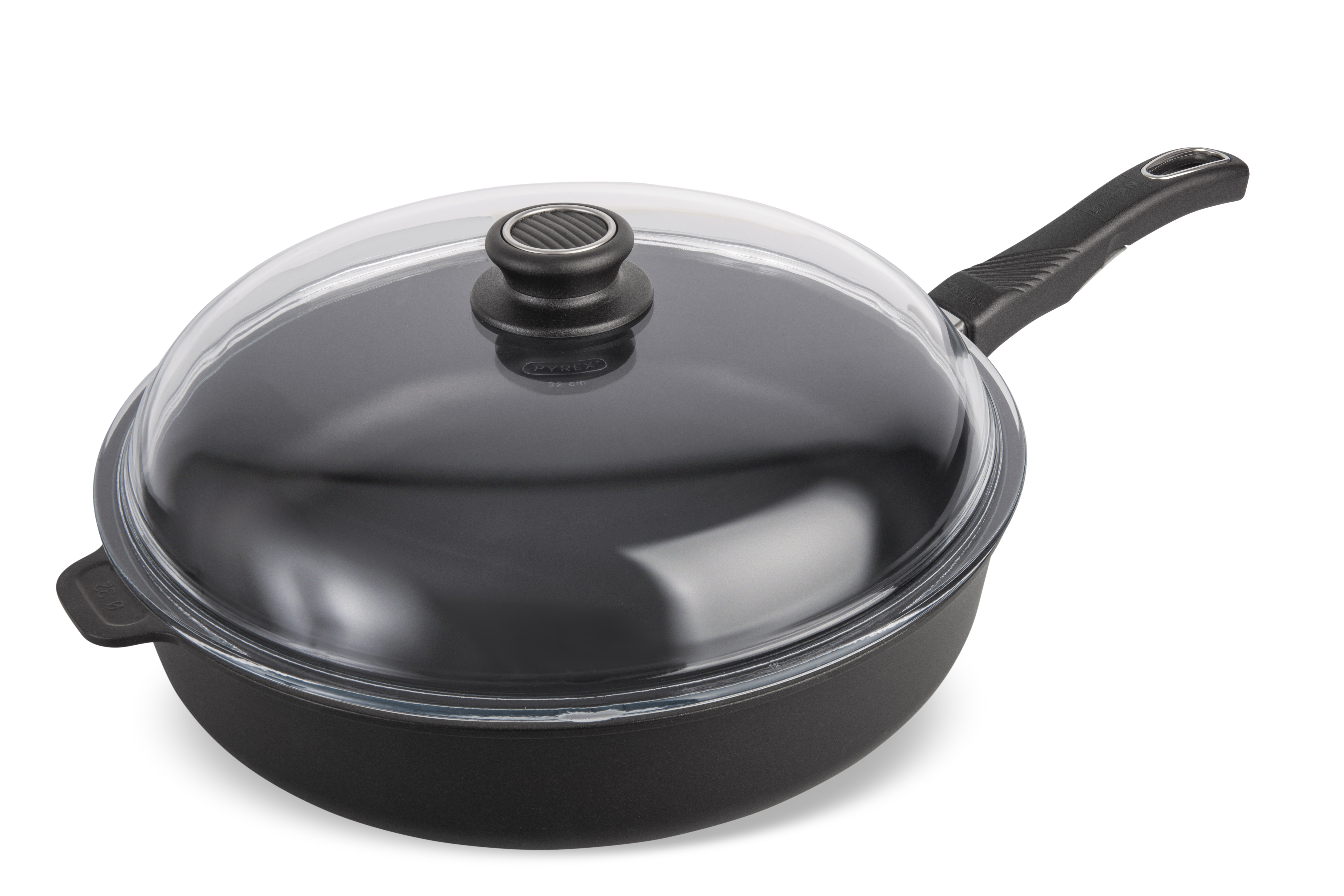 Gastrolux BIOTAN PLUS Hochrandpfanne 32 cm, Premium (abnehmbarer Griff), Ceran, Gas, Elektro