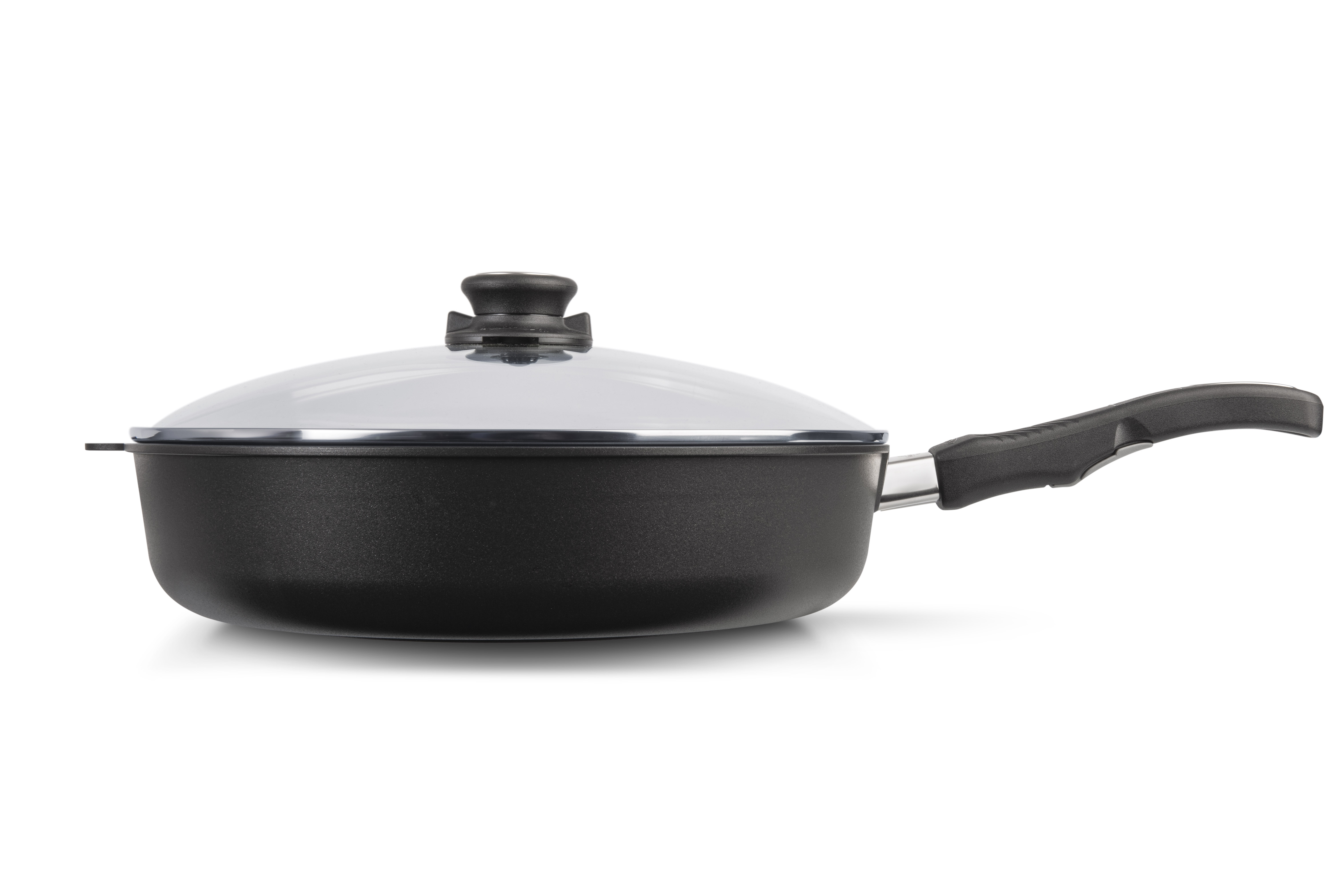 Gastrolux BIOTAN PLUS Hochrandpfanne 32 cm, Premium (abnehmbarer Griff), Ceran, Gas, Elektro