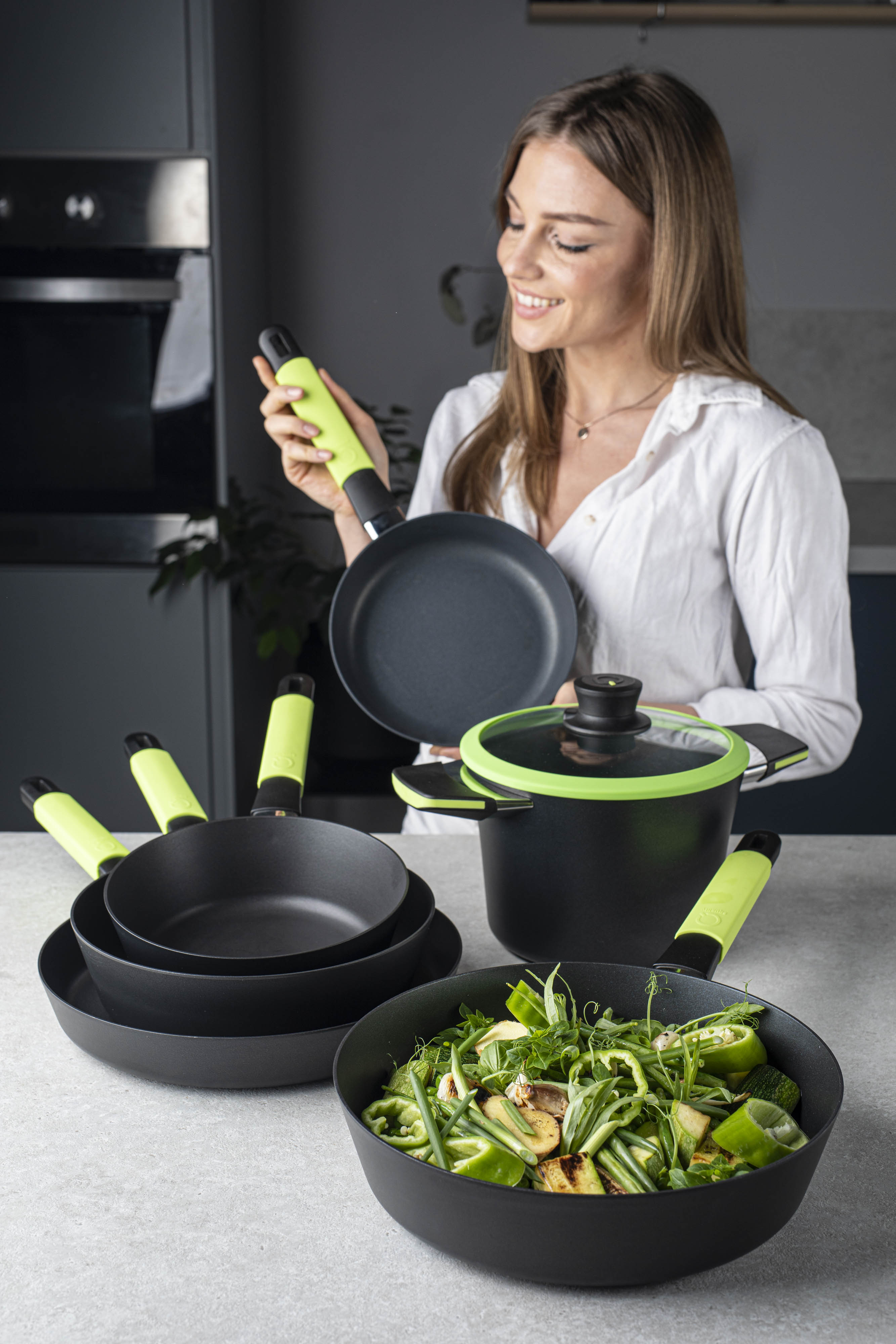 Guss-Bratpfanne, 20cm, 4cm hoch