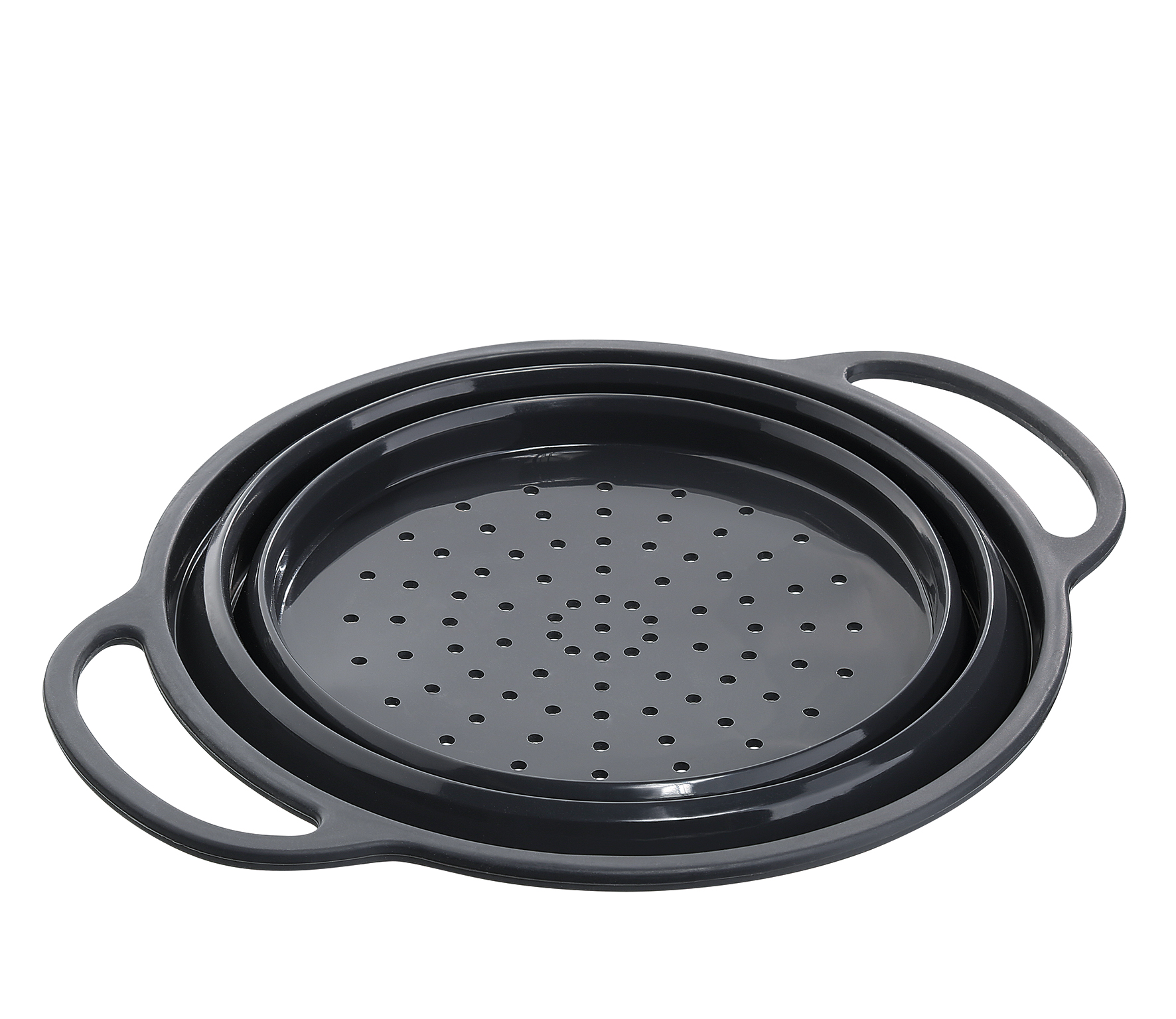 Seiher faltbar, 24cm - schwarz 